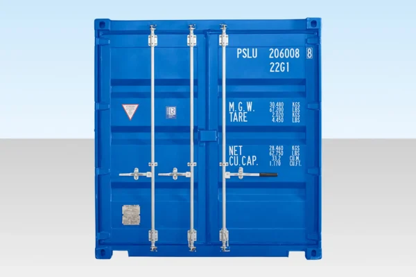 20Ft Shipping Container (One Trip) - Blue - Image 3