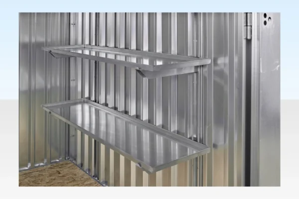 3M X 2.1M Flat Pack Storage Container – Galvanised - Image 4