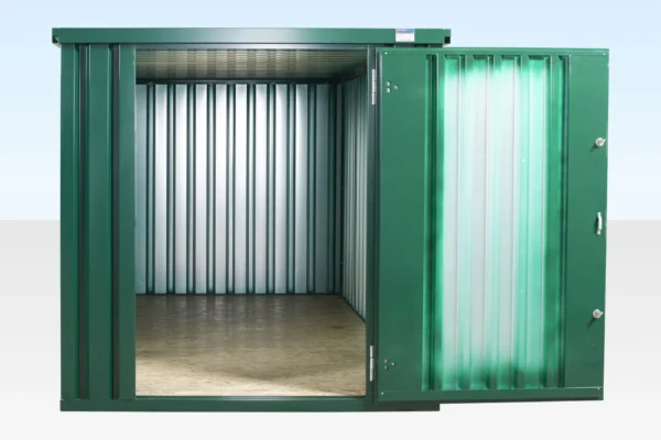 4m x 2.1m Powder Coated Flat Packed Store - Image 2